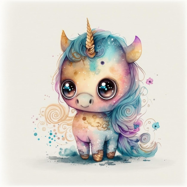 Licorne Mignonne Chibi 41