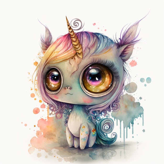 Licorne Mignonne Chibi 44