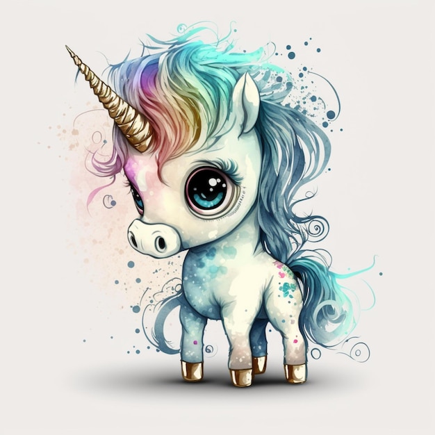 Licorne mignonne Chibi 4