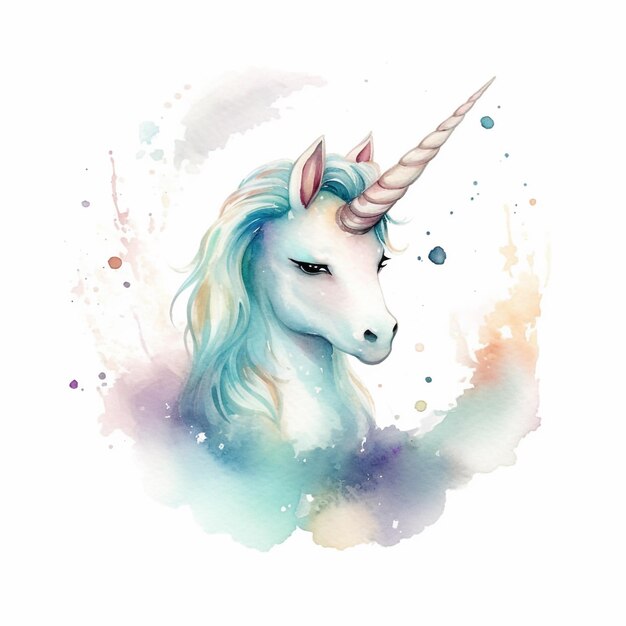 Licorne mignonne petite fille