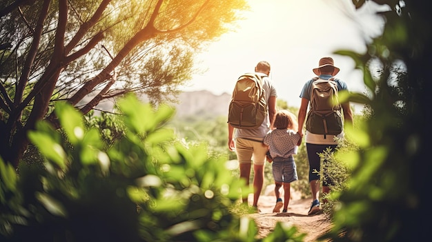 Les liens familiaux au milieu de paysages à couper le souffle L'amour dans l'air