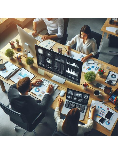 Lieu de travail dans le bureau