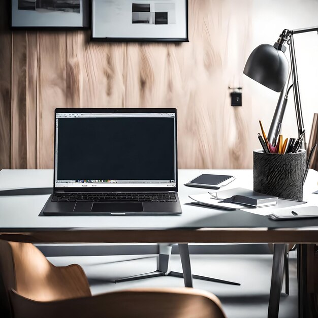 Photo lieu de travail de l'employé de bureau