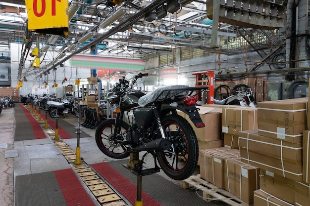 Ligne d'assemblage d'usine de motos de motos et de scooters