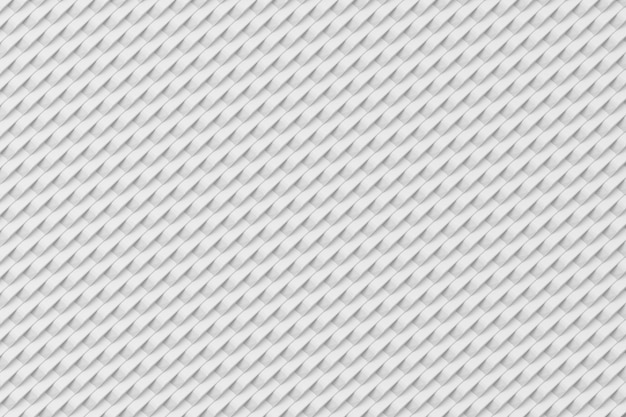 Ligne blanche abstraite d'objets fond rendu 3d