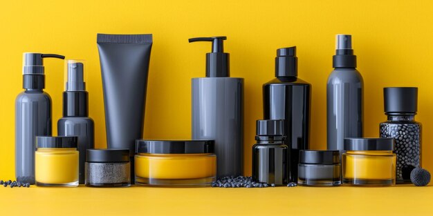 Photo ligne de cosmétiques éco de soins de la peau et des cheveux cosmétiques génératifs ai