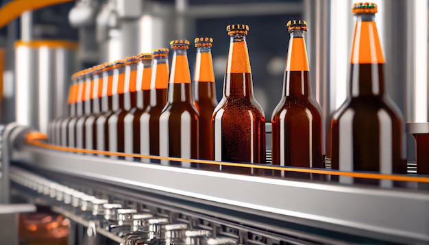Ligne de production de bière IA générative