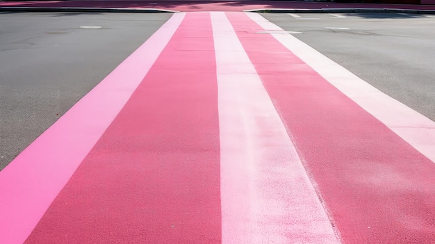 La ligne rose des cyclistes