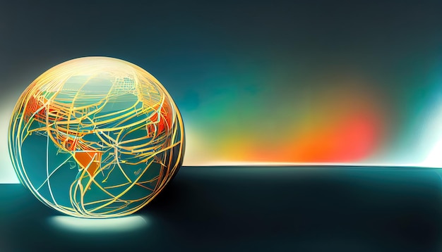 Lignes de connexion Globe