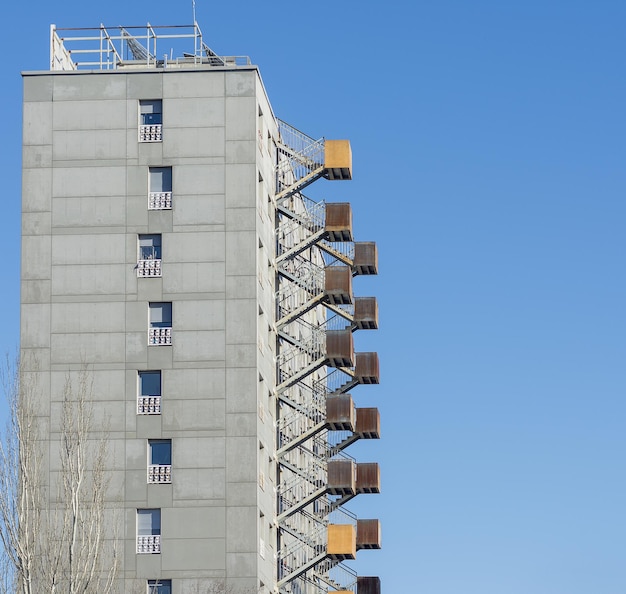 Photo des lignes de construction dans la ville