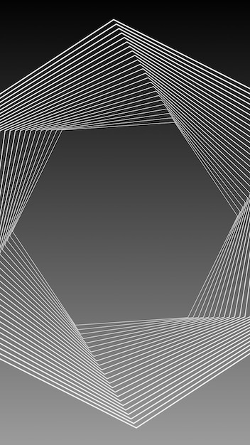 Les lignes géométriques créent un gradient de symétrie dynamique sur le papier peint mobile