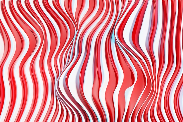 Photo lignes d'illustration 3d rouge