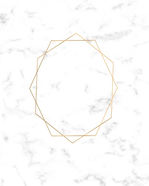 Photo lignes de lignes géométriques dorées sur la texture de marbre