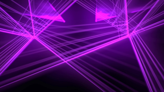 Lignes de néon violet de mouvement, abstrait