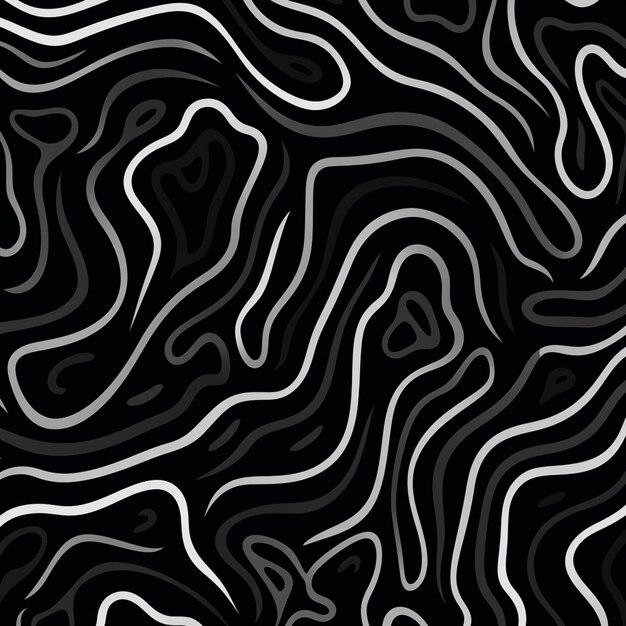 Photo des lignes organiques noires irrégulières à motif sans couture