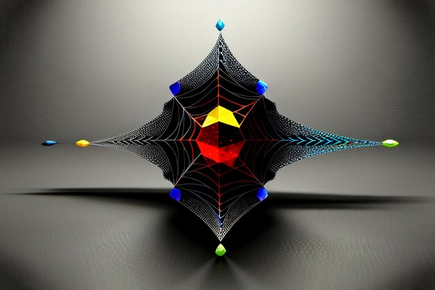 Lignes de particules métalliques abstraites de forme irrégulière fond d'écran illustration design créatif