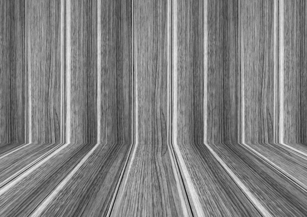 Lignes de perspective de fond en bois avec noir et blanc