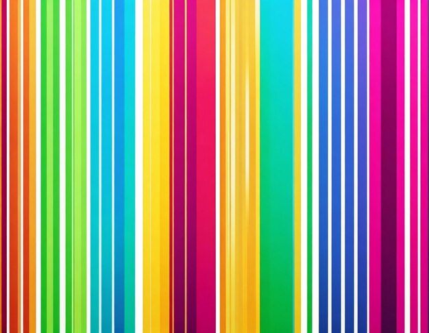Lignes verticales colorées et rayons néon d'arrière-plan générés par Ai