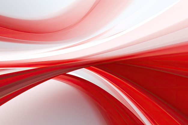 Photo des lignes de vitesse de mouvement abstraites en rouge et blanc