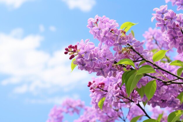 Lilas sous le ciel bleu