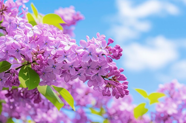 Lilas sous le ciel bleu