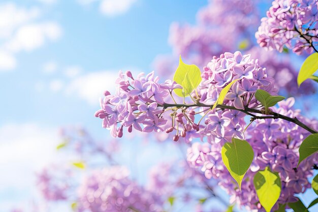 Lilas sous le ciel bleu