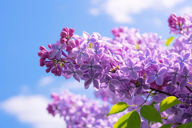 Lilas sous le ciel bleu