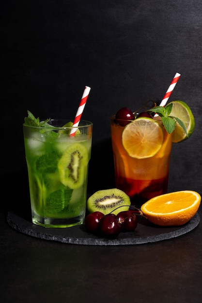 Photo limonade aux fruits