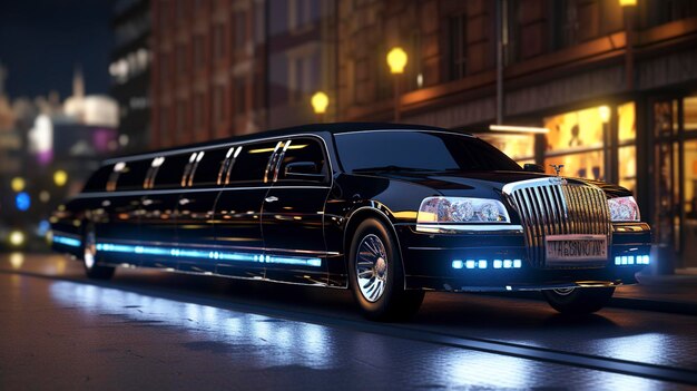 Limousine de luxe pour le transport des mariages