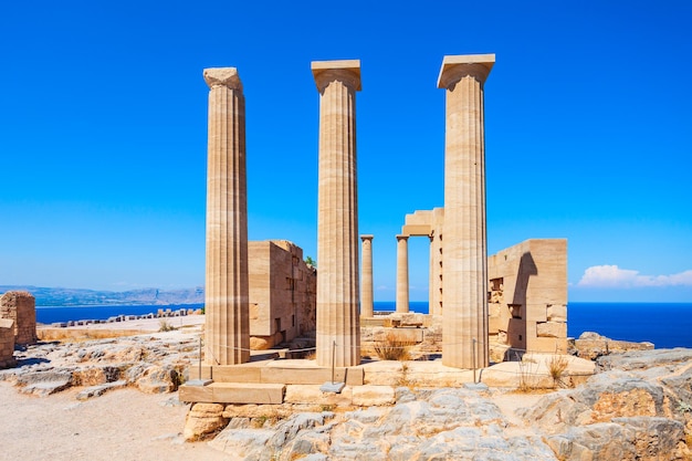 Lindos Acropole et plage Rhodes