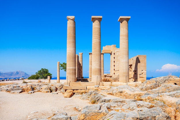 Lindos Acropole et plage Rhodes