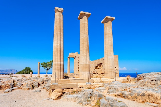 Lindos Acropole et plage Rhodes