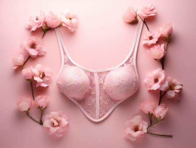 La lingerie florale pour la sensibilisation au cancer du sein