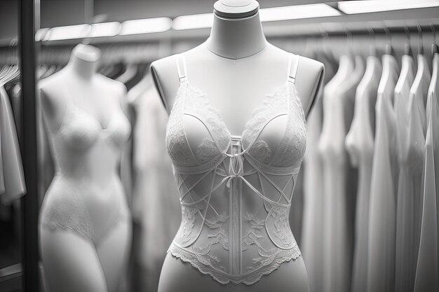 La lingerie sensuelle sur un mannequin ai génératif