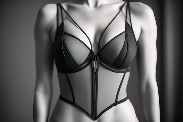 La lingerie sensuelle sur un mannequin ai génératif