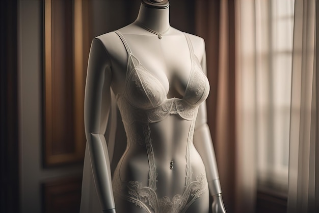 La lingerie sensuelle sur un mannequin ai génératif