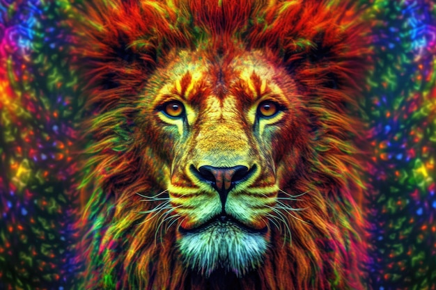 Un lion et une entrée cosmique sont représentés sur la couverture des livres 8 8 Méditation