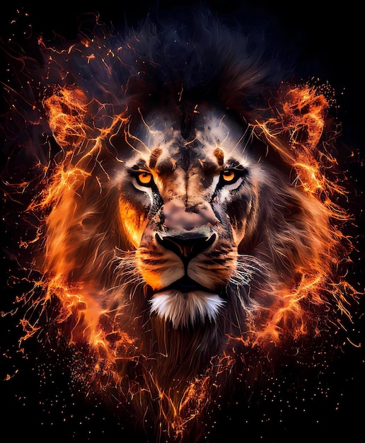 Lion de feu