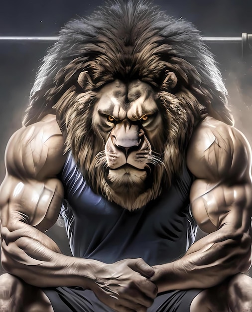 Lion guerrier