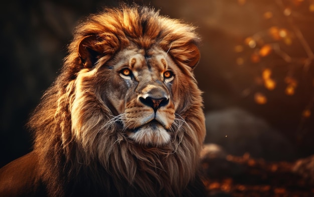 Le lion majestueux