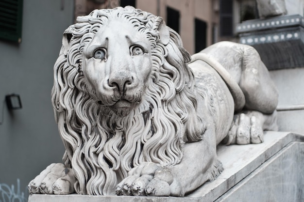 Le lion des Médicis à la loggia dei Lanzi