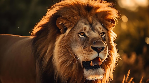 Le lion de la nature