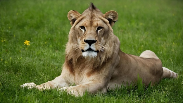 Lion panthère leo sur un blanc isolé