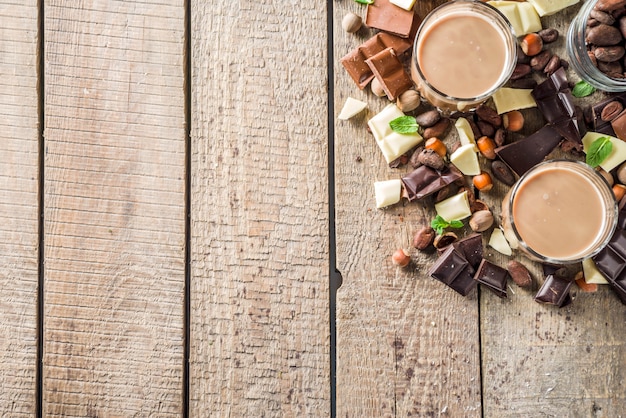 Liqueur de chocolat sucré