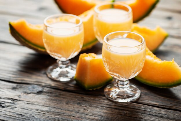 Liqueur de melon et de crème