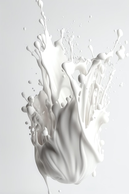 Un liquide blanc avec une touche de lait dedans