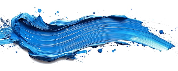 Photo un liquide bleu est versé sur une surface blanche