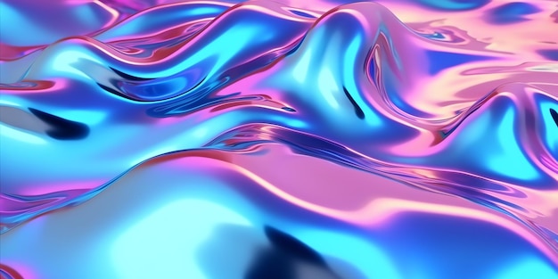 Un liquide coloré dans une vague