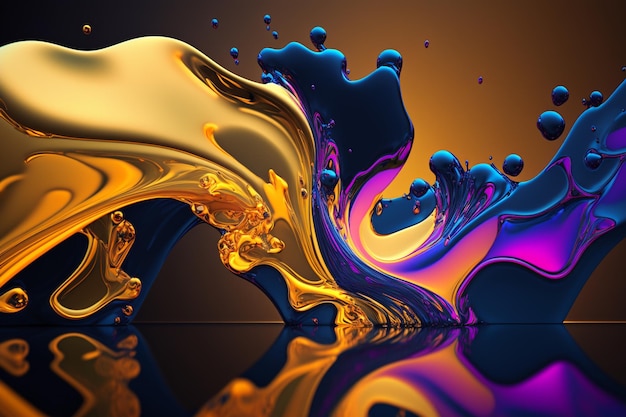 Un liquide coloré est montré dans cette image.