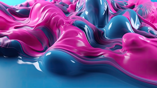 Un liquide coloré avec le mot marbre dessus